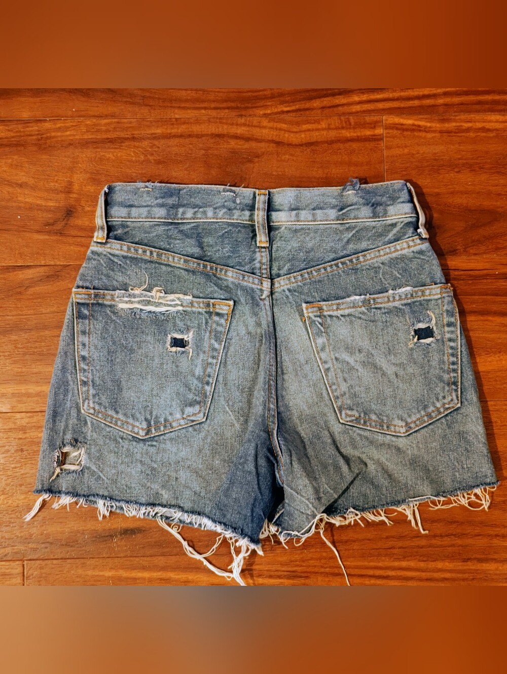Zara Denim Distressed Women’s Shorts 0